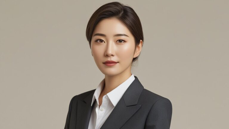 기업 조직도에 쓸 단정하고 다양한모습의 여자한국인 찾아줘