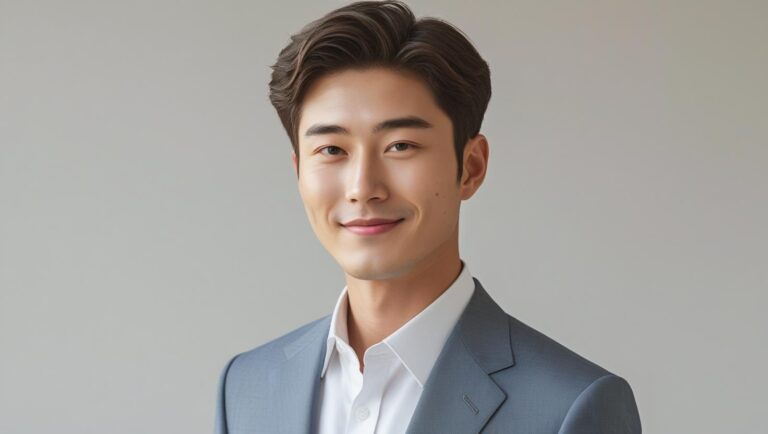 회사 조직도에 쓸 명함 사진같은 젊고 밝은 한국인 남자 찾아줘1